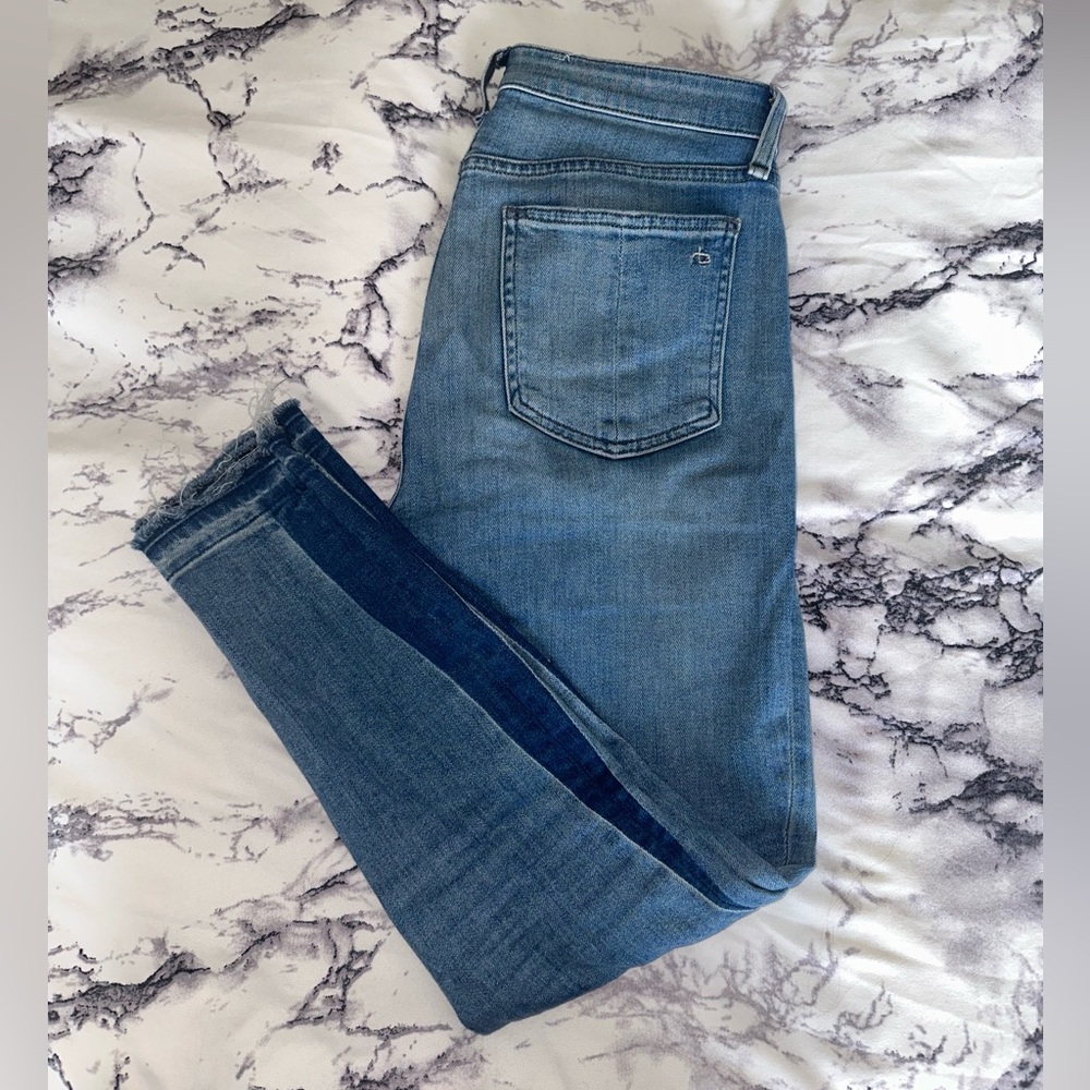 Rag and Bone size 27 high rise ankle skinny blue jeans 👖